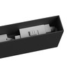 Grid S armatur 12W - overflatemontert, CCT, 230V, 40°, IP20, 222x26x60mm, svart, Spectrum