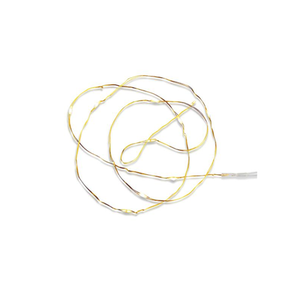 Outlet: Mini batteri lyskjede i kobber med 20 LED lys