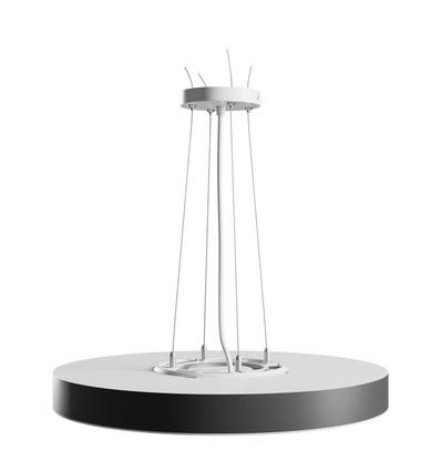 36W Nymphea Optima CCT taklampe - 120lm/W, Ø40cm, sort ring, justerbar CCT, IP20