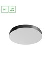 36W Nymphea Optima CCT taklampe - 120lm/W, Ø40cm, sort ring, justerbar CCT, IP20