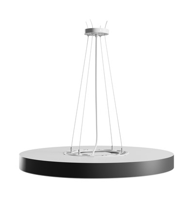 60cm 65W Nymphea Optima taklampe - CCT, 7800lm, sort ring, 5 års garanti