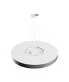 60cm 65W Nymphea Optima taklampe - CCT, 7800lm, sort ring, 5 års garanti