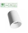 Orbito overflate 10W - varm hvit, 230V, 40°, IP44, UGR19, RA90, Ø75x100mm, hvit, rund