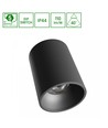 14W-27W Orbito LED taklampe, RA90 - Justerbar watt, UGR19, IP44, 110lm/W, sort, 5 års garanti