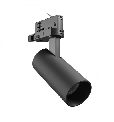 8W 3-faset skinnespot 3i1 - 25°, CCT, Sort