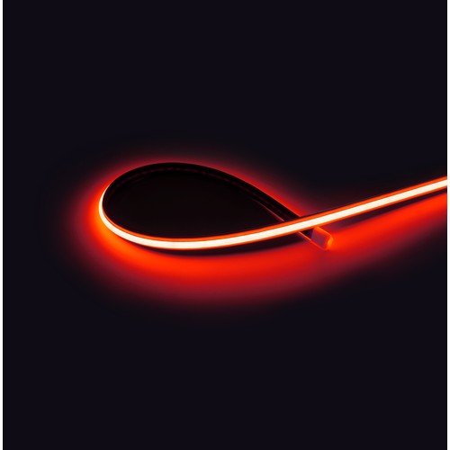 5m 9W/m Rød Dot-free COB-LED-strip - 24V DC, IP20, 240 LED/m, 5 års garanti