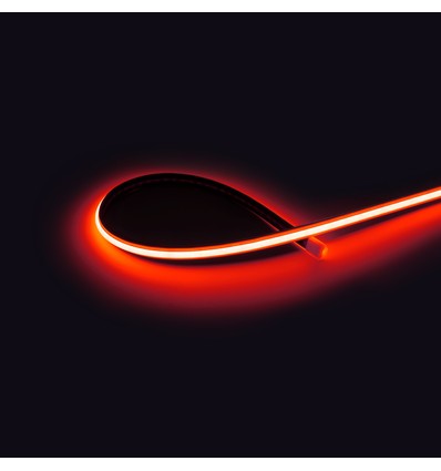 5m 9W/m Rød Dot-free COB-LED-strip - 24V DC, IP20, 240 LED/m, 5 års garanti