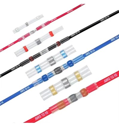 50 stk. krympestrømpe - 4 størrelser, 0,25-6mm2