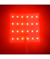 25x25cm 17,5W foldbart RGB+NW LED-ark RA95 - 24V DC, IP20