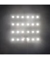 25x25 sammenleggbar RGB+NW LED ark RA95 - 17,5W, IP20, 24V