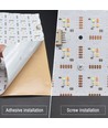 49x24 sammenleggbar RGBW LED ark RA95 - 45W, IP20, 24V