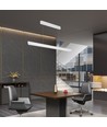 Vt-7-35 LED lampe 36W - lineær hengende opphengt, Samsung, diffusorplate type 3i1 hvit