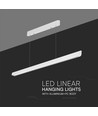 Vt-7-35 LED lampe 36W - lineær hengende opphengt, Samsung, diffusorplate type 3i1 hvit