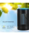 0,5W Solara LED gulvlampe / bordlampe - Solcelle, IP44, sort metall, varm hvit, oppladbar, utendørs