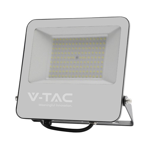 VT-44160 LED projektør 150W - 4000K, 1m ledning, svart hus, grått glass, 160lm/W