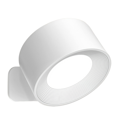 Oppladbar vegglampe CCT - 4,5W, Hvit, rund, 360° roterbar, IP20, inkl. lyskilde