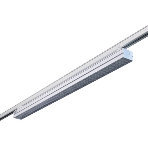 38W 3-faset LED-lysskinne til kontor - 170 lm/W, 115 cm, Hvit