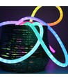 3m RGBIC Neon flex-slange - USB, IP20, komplett sett, vevd tau, Bluetooth App, fjernkontroll