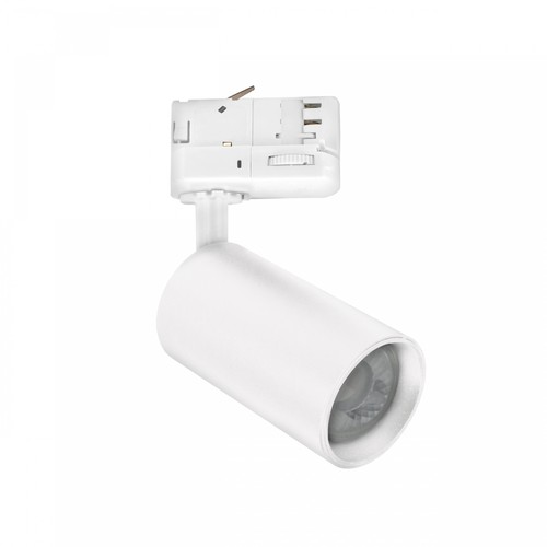 Dim to warm GU10 skinnespot - Inkludert 6W Dimtowarm pære, Hvit, 3-faset skinne