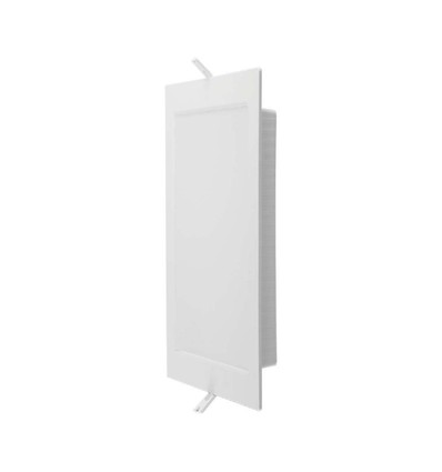 3W 9x9cm kvadratisk LED innfellingspanel - 4000K, 330lm, Hull: 7,5-8 cm, hvit kant