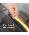50m 10,5W/m LED strip, 3000K - IP65, 1000lm/m, 121 LED pr. meter, plug-and-play