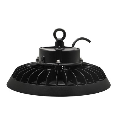 100W/150W/200W PLATEO 4 LED high bay, 155lm/W - IP65, 6500K, 0-10V dimbar, IK09, sort hus