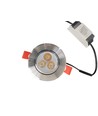 3W Ø8,4cm Downlight dimbar - 12V/24V, hull: Ø7-8 cm, mål: Ø8,4 cm, 4 cm høy