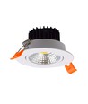 3W Ø8,5cm innfellingsspot dimbar - 12V/24V, hull: Ø7,5 cm, mål: Ø8,5 cm, hvit kant