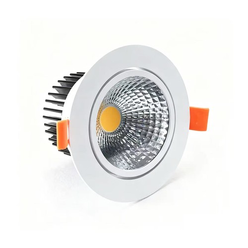 3W Ø8,5cm Downlight dimbar - Hull: Ø7,5 cm, Mål: Ø8,5 cm, hvit kant