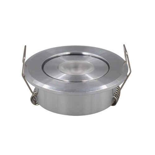 1,5W Ø5,2cm innfellingsspot dimbar - 12V/24V, hull: Ø4,2 cm, mål: Ø5,2 cm, 2,2 cm høy