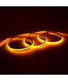 5m 9W/m Gul Dot-free COB-LED strip - 24V DC, IP67, 240 LED/m, 5 års garanti
