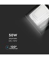 300W VT solcellepanel 50W - LED projektør, 6000K