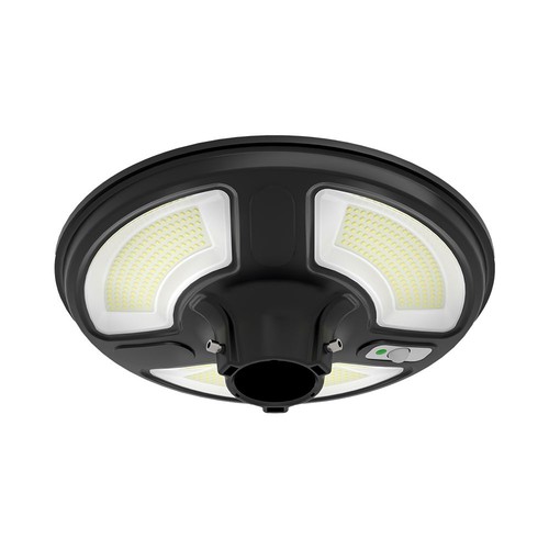 Vt-45w LED hage lampe 7,5W - solcelledrevet, rund, med sensor, RF-fjernkontroll, 6500K, IP65