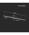 10W LED speillampe - 153lm/W, IP65, sort aluminium, 180° lysspredning