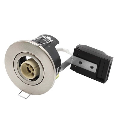 GU10 innfellingsspot - Satin nikkel, IP20