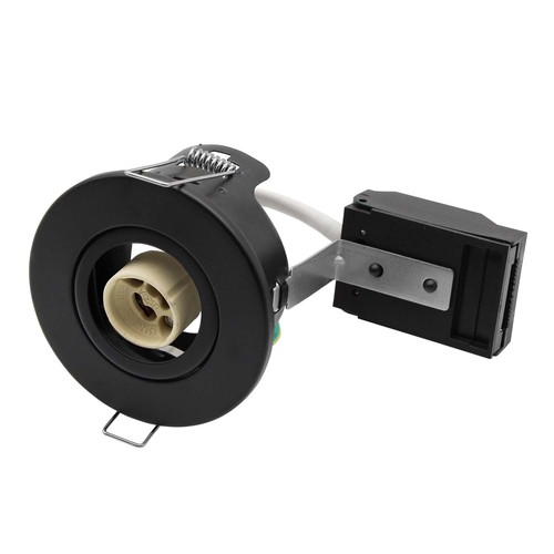 V-Tac innbyggingsspot - GU10, svart, IP20