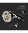 10 stk. GU10 Downlight - Satin nikkel, IP20