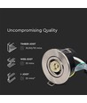 10 stk. GU10 Downlight - Satin nikkel, IP20