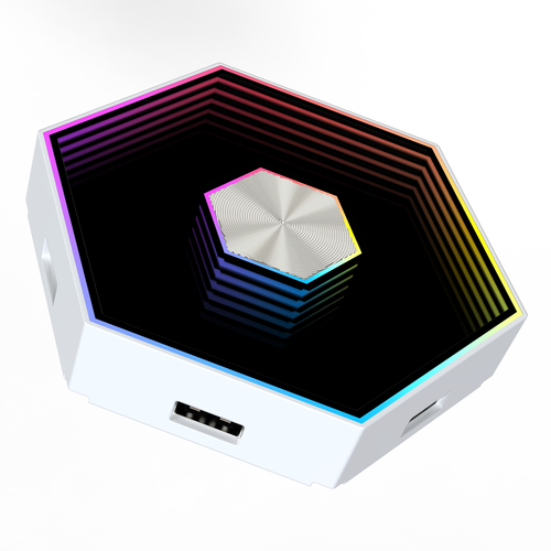 10 stk. Hexagon Infinity Vegglys - RGBIC