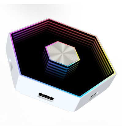 10 stk. Hexagon Infinity Vegglys - RGBIC