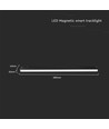 20W Smart magnetisk skinnespot, RA90 - 48V, CCT, Wi-Fi, 2100lm, sort, 58cm lang