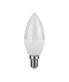 3 stk. E14 4,5W LED kertepære - 4000K, erstatter 40W, 180 grader, hvit plast