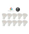10 stk. Wifi LED-pære - 5W, Tuya/Smart Life, fungerer med Google Home, GU10 Spot