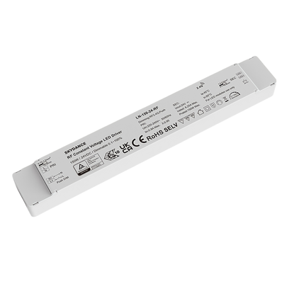 150W / 24V DC dimbar rWave strømforsyning - 6,25A, RF, push-dim