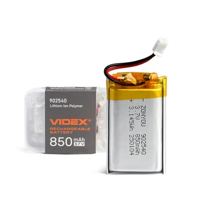 Oppladbart li-pol batteri - 850mAh