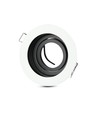 GU10 innbyggingsspot - Rund, hvit, aluminium, hull: Ø90 mm, mål: Ø100 mm, uten lyskilde