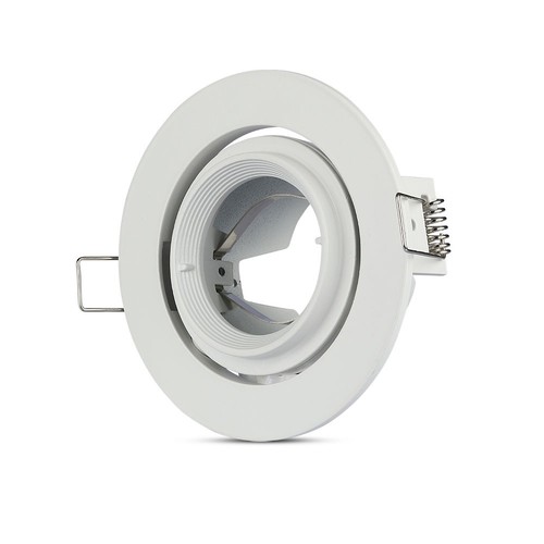 GU10 / MR16 Downlight - Uten lyskilde og sokkel, rund, vippbar, hvit, Hull: Ø9,3 cm