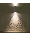 GU10 vegglampe med opp/ned lys - Hvit, IP44, sylindrisk, utendørs, uten lyskilde