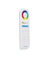 8-soners fjernkontroll til LED - 3V, hvit, touch fargehjul, 2.4GHz, passer til LED strips