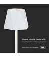 1,5W oppladbar LED bordlampe, 5V - Hvit, 4-trinns dimbar, inkl. USB-C kabel